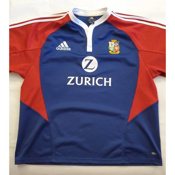 Vtg 2005 ADIDAS Men’s NEW ZEALAND ZURICH S/S FOOTBALL RUGBY JERSEY Size 2XL - Picture 1 of 7